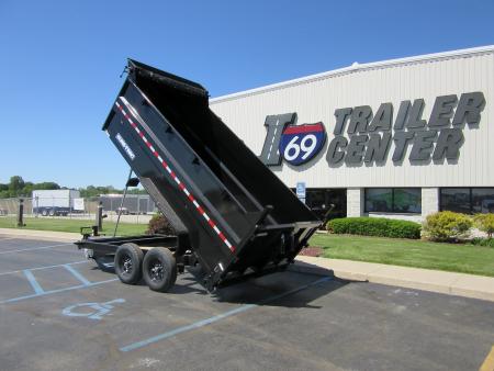New 2026 Sure-Trac 7 x 14 ST-HTDU48214-140 Telescopic Dump Trailer 14K / 4-Foot Sides