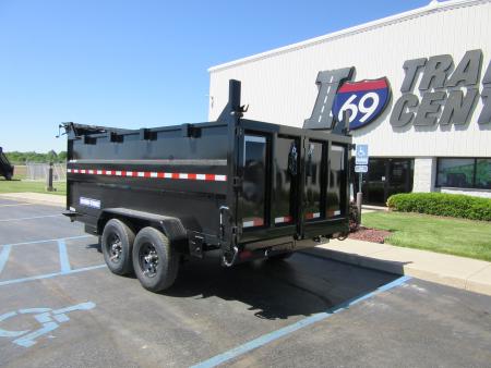 New 2026 Sure-Trac 7 x 14 ST-HTDU48214-140 Telescopic Dump Trailer 14K / 4-Foot Sides