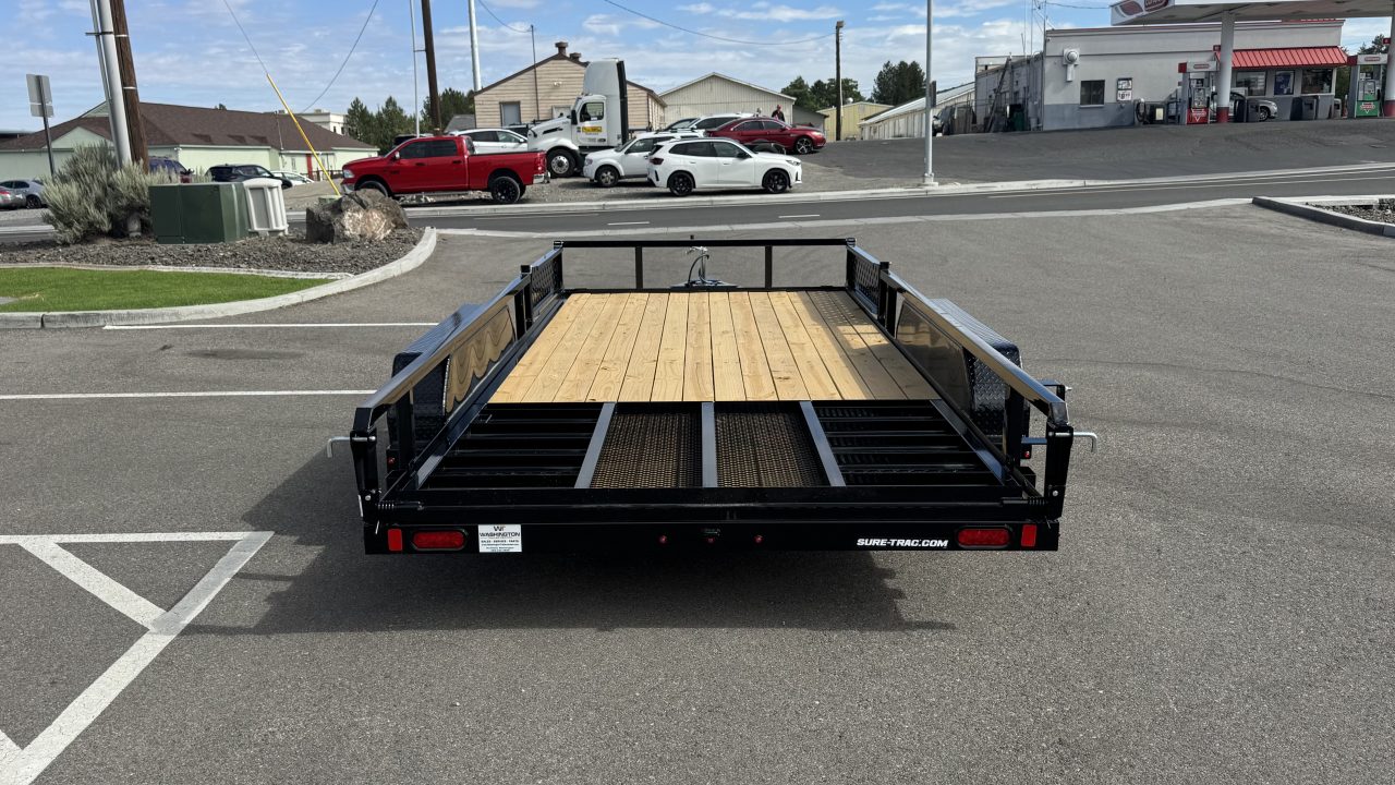 New 2026 Sure-Trac 7 x 16 Tube Top ATV 7K Utility Trailer
