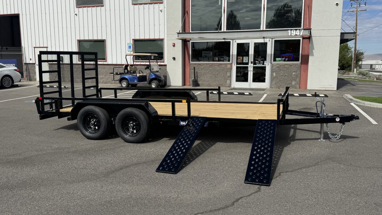 New 2026 Sure-Trac 7 x 16 Tube Top ATV 7K Utility Trailer