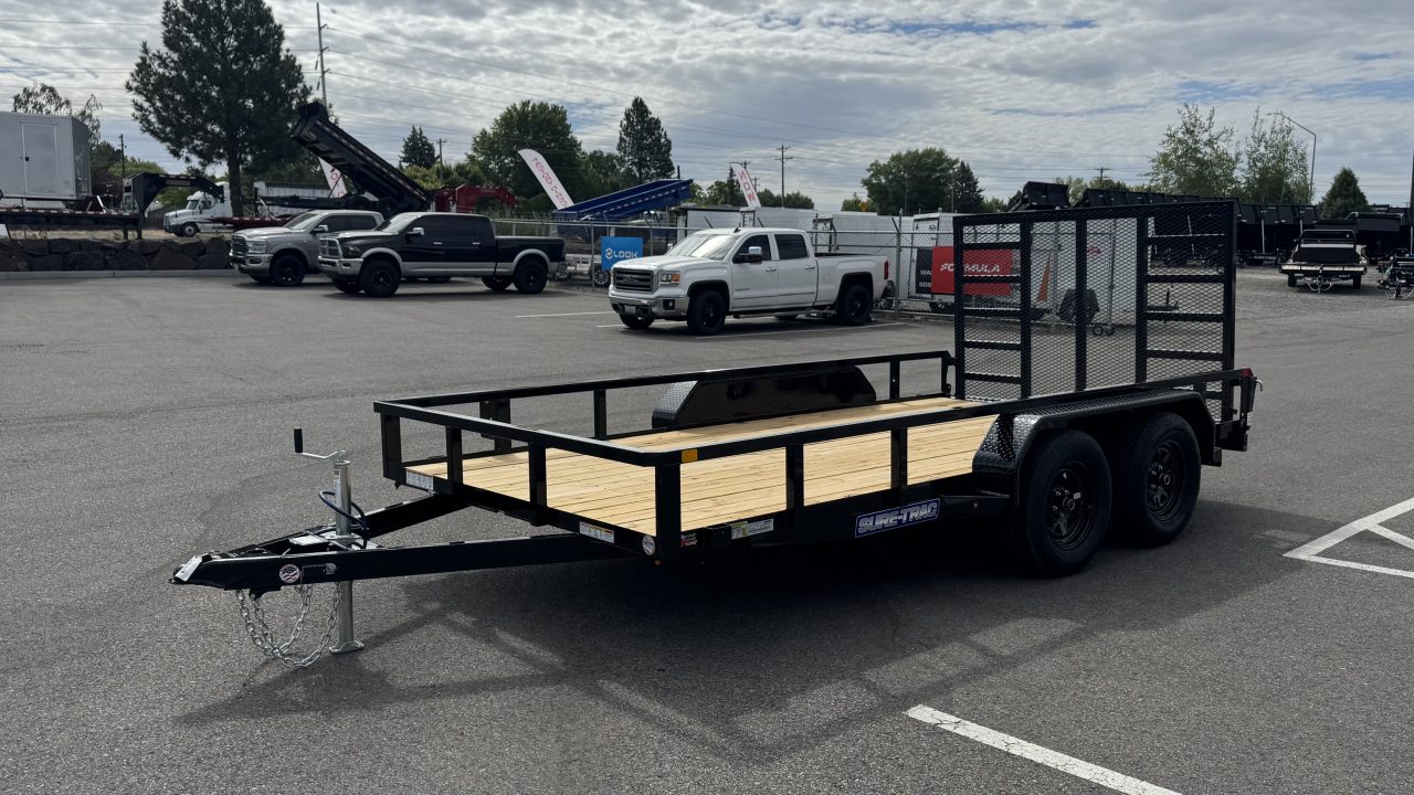 New 2026 Sure-Trac 7 x 14 Tube Top 7K Utility Trailer