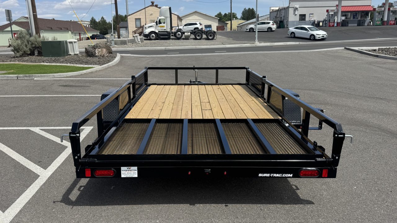 New 2026 Sure-Trac 7 x 14 Tube Top ATV Utility Trailer 3K GVWR