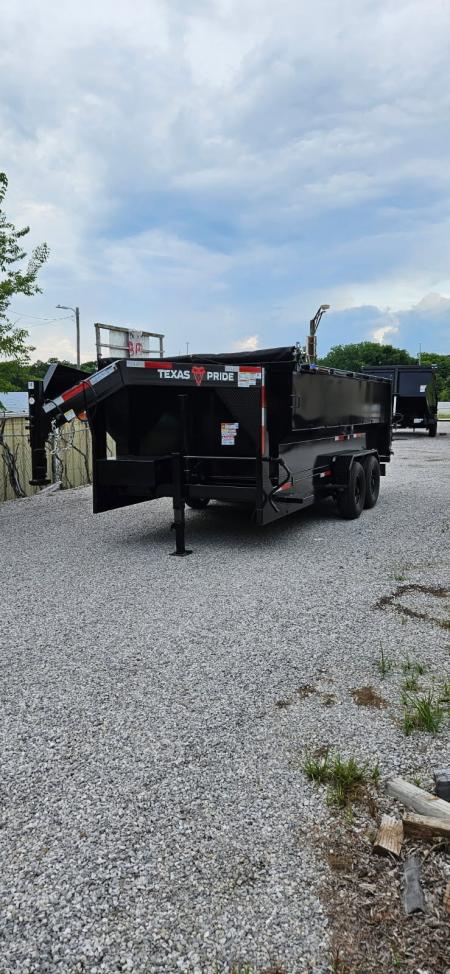 New 2026 Texas Pride Trailers Gooseneck 7x16x4 Tandem Axles Dump Trailer - UPGRADES!!!