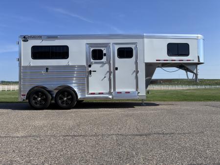 New 2027 Cimarron Trailers 2H Straight Load Gooseneck Horse Trailer