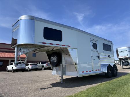 New 2027 Cimarron Trailers 2H Straight Load Gooseneck Horse Trailer