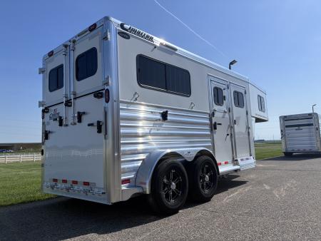 New 2027 Cimarron Trailers 2H Straight Load Gooseneck Horse Trailer