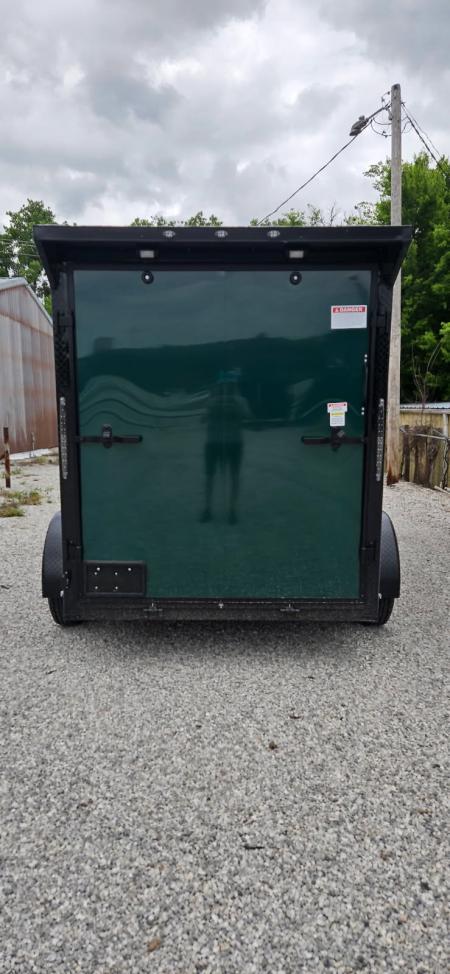 New 2026 Family Trailer 6x12 Tandem Axles Cargo / Enclosed Trailer - Screwless Exterior-Blackout Pkg-Rear Spoiler-HD Axles