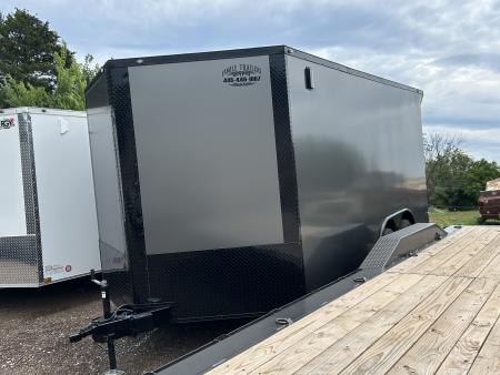 New 2026 Family Trailer 8.5x16 Tandem Axle Cargo / Enclosed Trailer - Screwless Exterior-Blkackout Pkg. Rear Spoiler