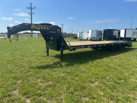 New 2027 Big Tex 102x30 Tandem 25.9K GN Flatbed w/ 2-Speed Jacks, Load Lights, Mega Ramps, & 14 Ply Tires