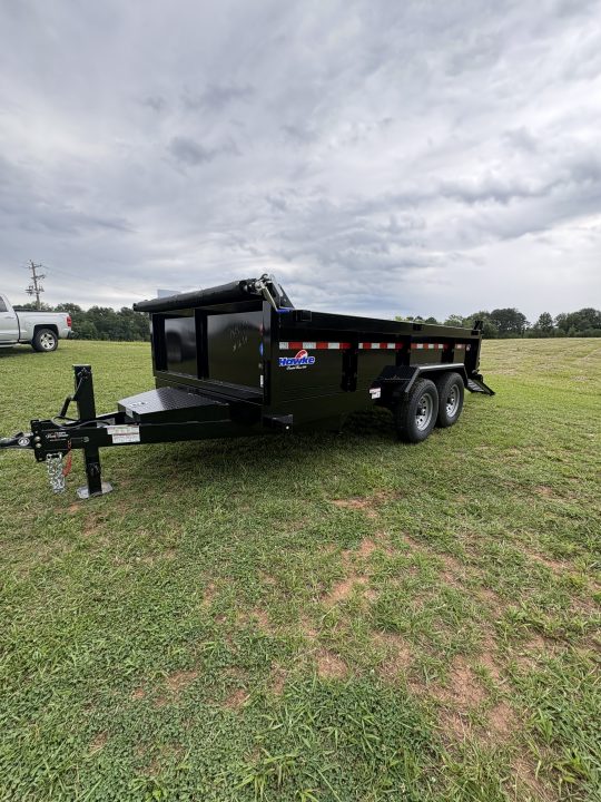 New 2026 Hawke 7X14 14K Low Pro Dump Trailer With Wireless Remote