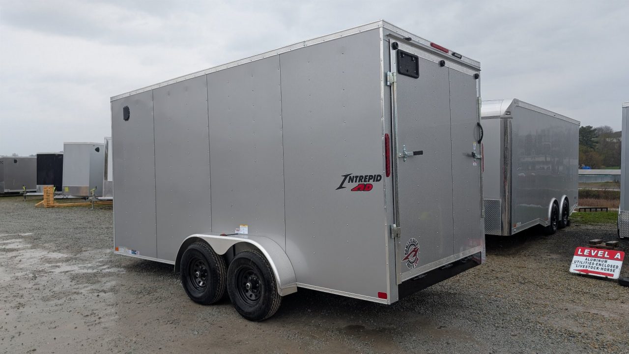 New 2026 Homesteader 7x16 HD SERIES Intrepid V-Nose Cargo Trailer w/ Ramp Door (9950# GVW)