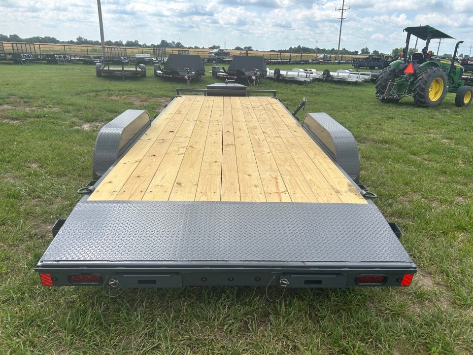 New 2026 Lamar 83x20 Tandem 7K Carhauler w/ Toolbox, 2' Dove, & Slide In Ramps