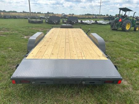 New 2026 Lamar 83x20 Tandem 7K Carhauler w/ Toolbox, 2' Dove, & Slide In Ramps