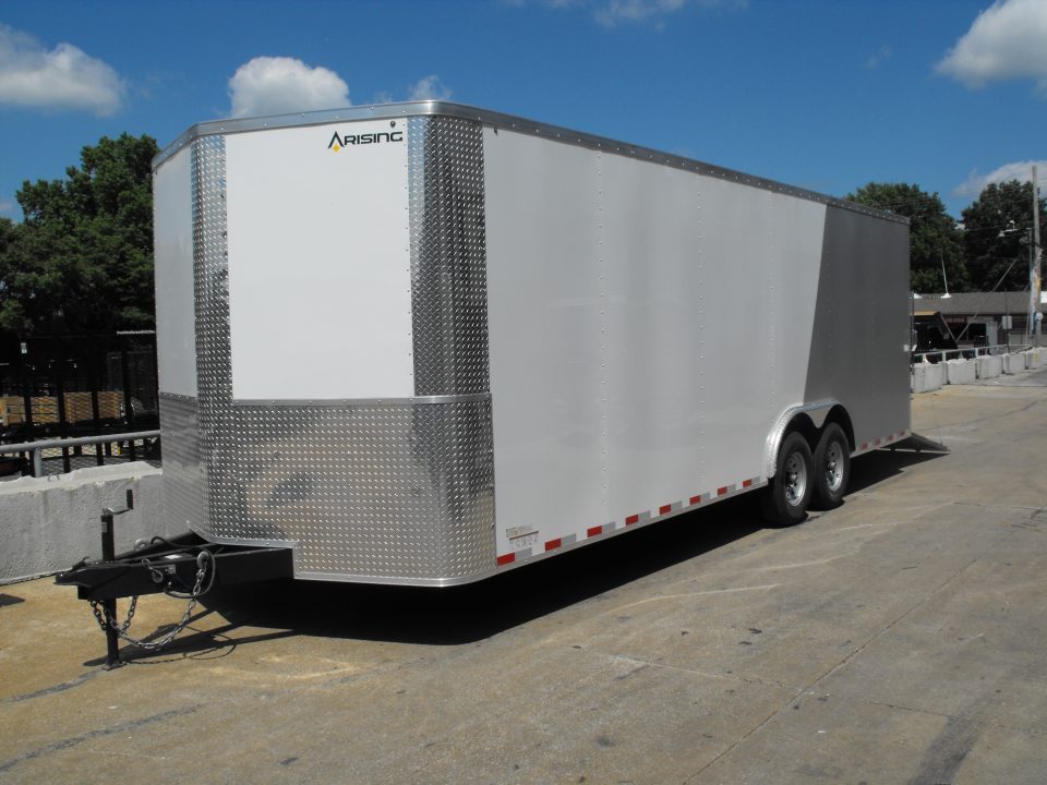 New Enclosed Trailer 8.5 X 24 V Nose 7'2" Tall Interior 14K