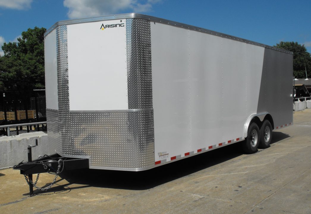 New Enclosed Trailer 8.5 X 24 V Nose 7'2" Tall Interior 14K