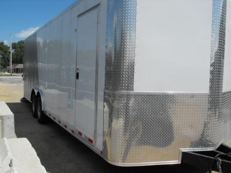 New Enclosed Trailer 8.5 X 24 V Nose 7'2" Tall Interior 14K