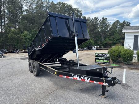 New 2026 Trail Maxx 83x14 TELESCOPIC CYLINDER 14K GVWR HIGH SIDE Dump Trailer