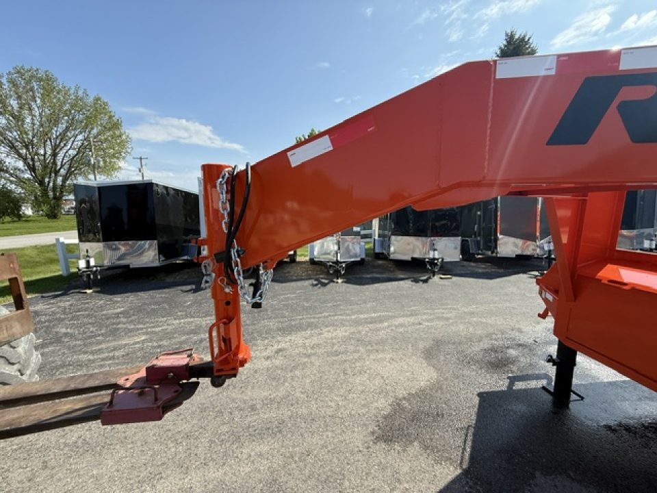 New 2026 Rice Trailers 102"X25+5 GOOSENECK Deckover Trailer