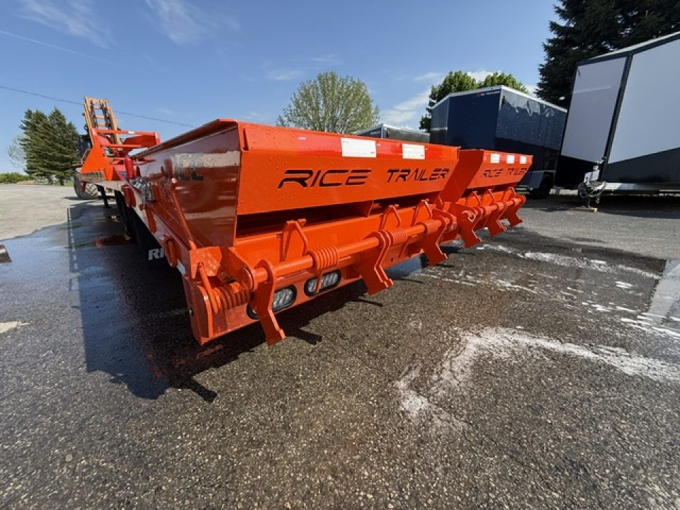 New 2026 Rice Trailers 102"X25+5 GOOSENECK Deckover Trailer