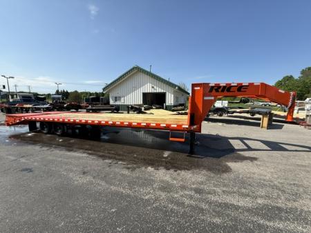 New 2026 Rice Trailers 102 X25+5 GOOSENECK Deckover Trailer