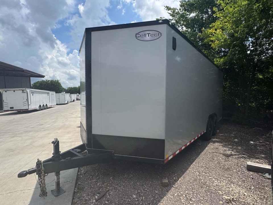 Used USED 2023 Cell-Tech Trailers 8.5X20 Cargo / Enclosed Trailer 7000 LB AXLES