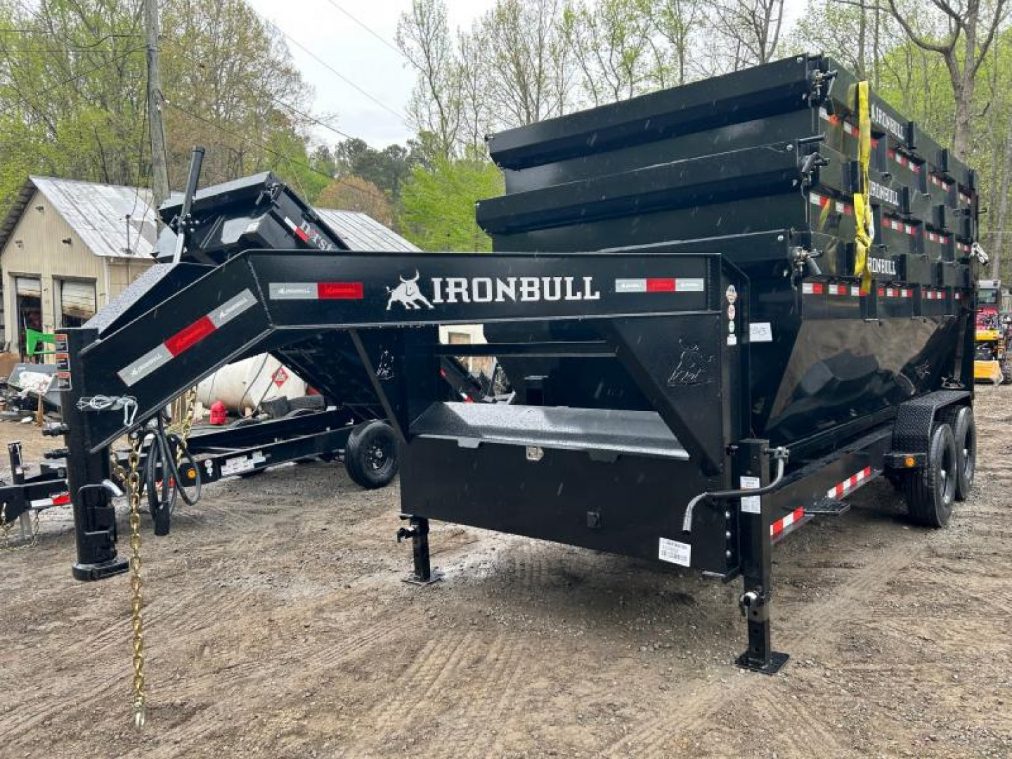 New 2025-Iron-Bull-Trailers-Gooseneck-7×16-16k-8k-Axles-DBG-Roll-Off-Trailer-System-R16K716GI-STACK3