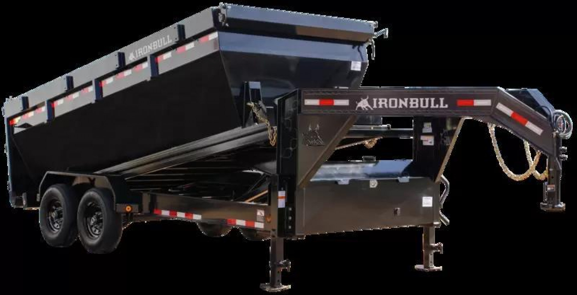 New 2025-Iron-Bull-Trailers-Gooseneck-14k-7×16-7k-Axles-DBG-Roll-Off-Trailer-System-R14K716GI-STACK1