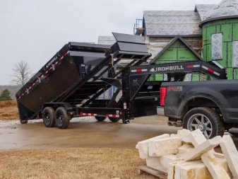 New 2025-Iron-Bull-Trailers-Gooseneck-14k-7×16-7k-Axles-DBG-Roll-Off-Trailer-System-R14K716GI-STACK1