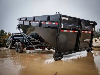 New 2025-Iron-Bull-Trailers-Gooseneck-14k-7×16-7k-Axles-DBG-Roll-Off-Trailer-System-R14K716GI-STACK1