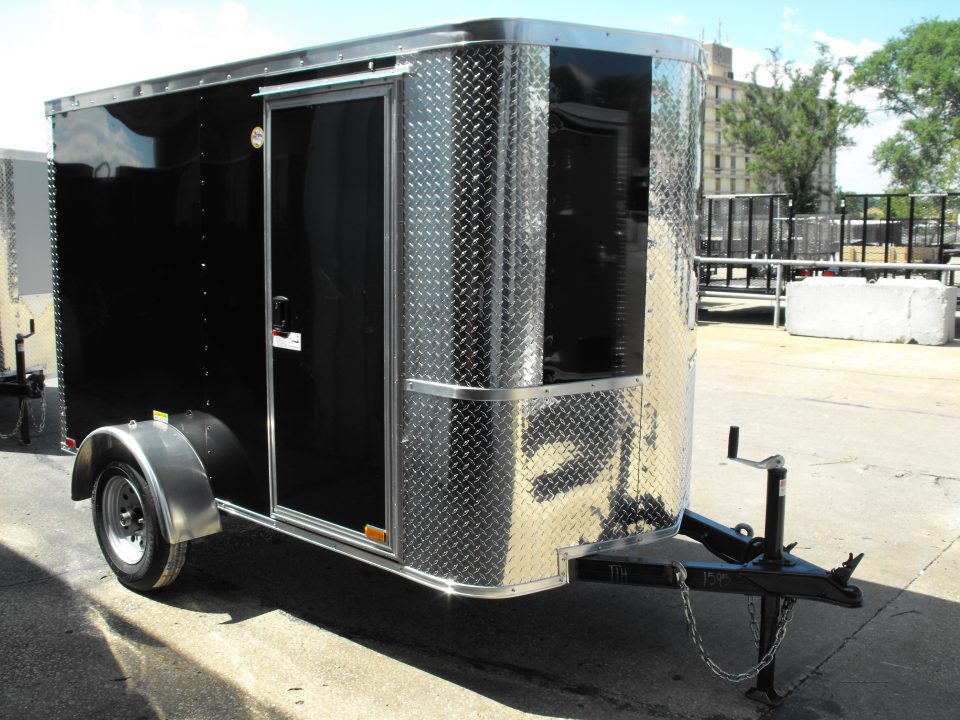 New Enclosed Trailer 4 X 8 Barn Door 5' Interior 080 Skin