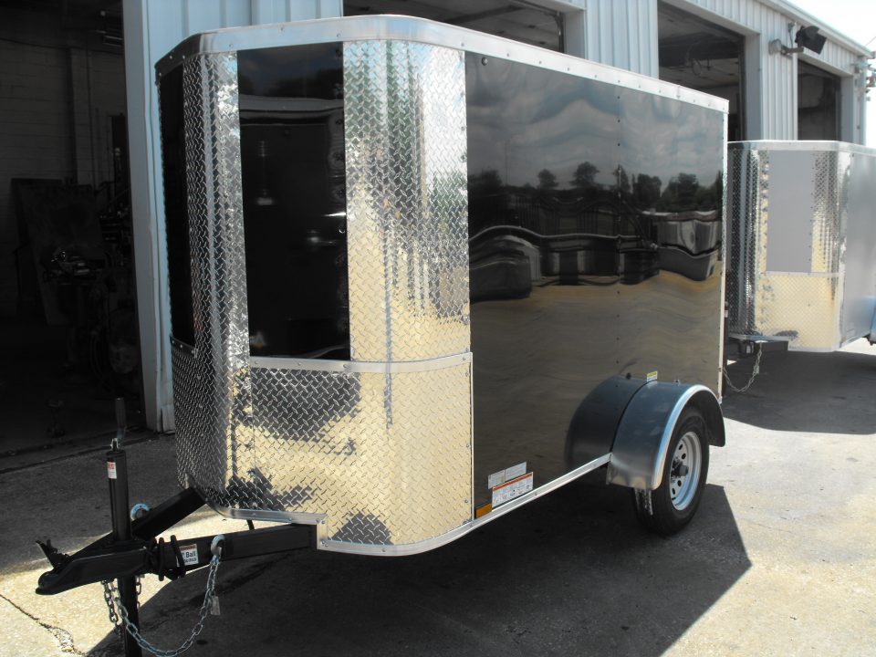 New Enclosed Trailer 4 X 8 Barn Door 5' Interior 080 Skin
