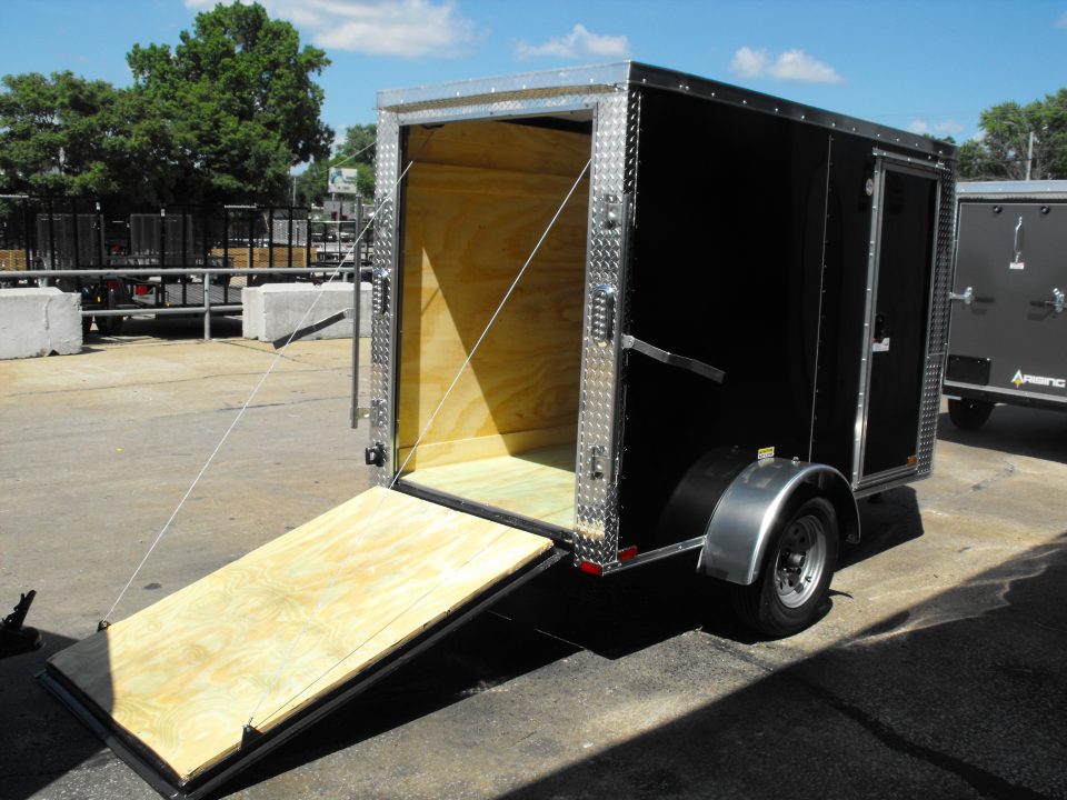 New Enclosed Trailer 4 X 8 Barn Door 5' Interior 080 Skin