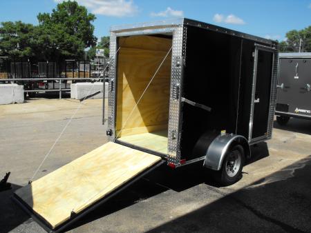New Enclosed Trailer 4 X 8 Barn Door 5' Interior 080 Skin