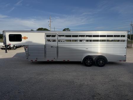 New 2026 Sundowner 24' Stock Combo Gooseneck Rancher TR Stock / Stock Combo Trailer
