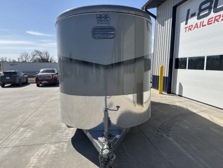 New 2026 S & S Dura Line Charcoal/Black Trim 6'8"x6'6"x16' 12k Center Gate Bumper Pull Stock / Stock Combo Trailer