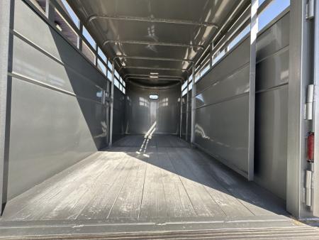 New 2026 S & S Dura Line Charcoal/Black Trim 6'8"x6'6"x16' 12k Center Gate Bumper Pull Stock / Stock Combo Trailer
