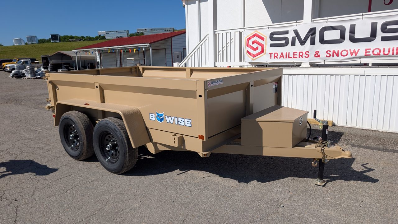 New 2027 BWISE 6x10 Lo Pro Equipment Dump w/ Underbody Ramps