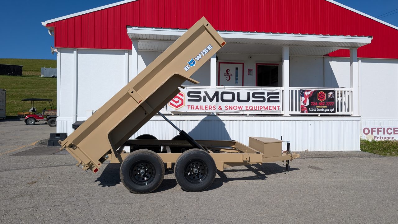New 2027 BWISE 6x10 Lo Pro Equipment Dump w/ Underbody Ramps