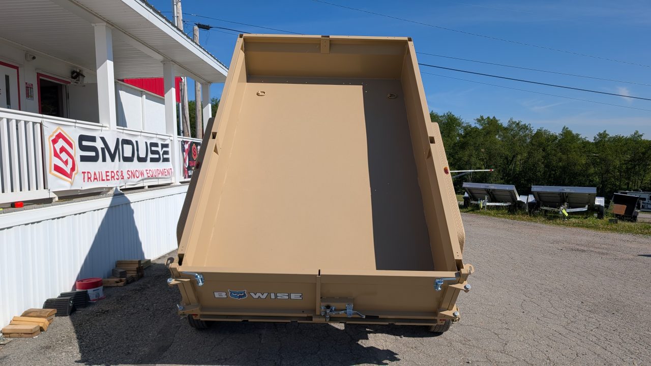 New 2027 BWISE 6x10 Lo Pro Equipment Dump w/ Underbody Ramps