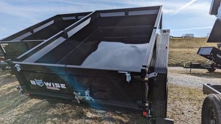 New 2027 BWISE 6x10 Lo Pro Equipment Dump w/ Underbody Ramps
