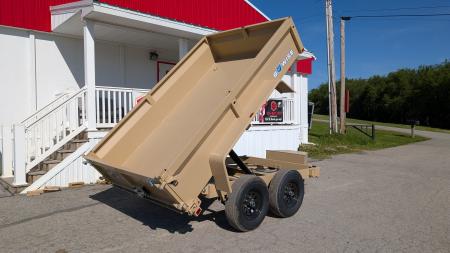 New 2027 BWISE 6x10 Lo Pro Equipment Dump w/ Underbody Ramps