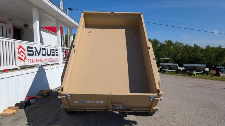 New 2027 BWISE 6x10 Lo Pro Equipment Dump w/ Underbody Ramps