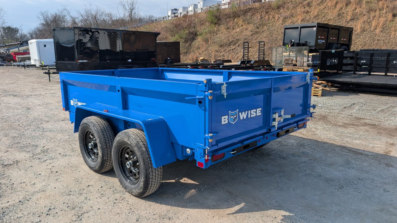 New 2027 BWISE 6x10 Lo Pro Equipment Dump w/ Underbody Ramps