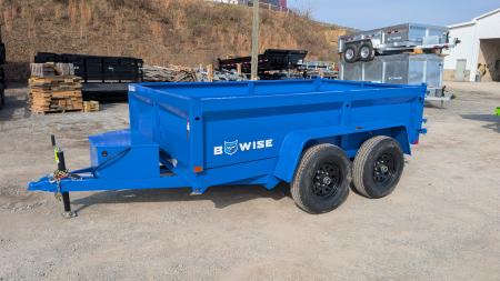 New 2027 BWISE 6x10 Lo Pro Equipment Dump w/ Underbody Ramps