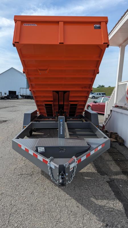 New 2026 BWISE 6'10" x 14 HD Lo Pro Equipment Dump - Hydraulic Jack!