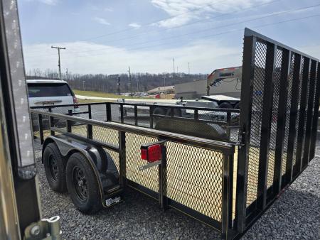 New 2026 P & T Trailers 7K 6.4X12 LEAF Utility Trailer