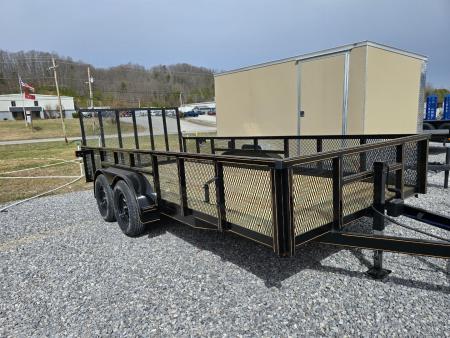 New 2026 P & T Trailers 7K 6.4X12 LEAF Utility Trailer