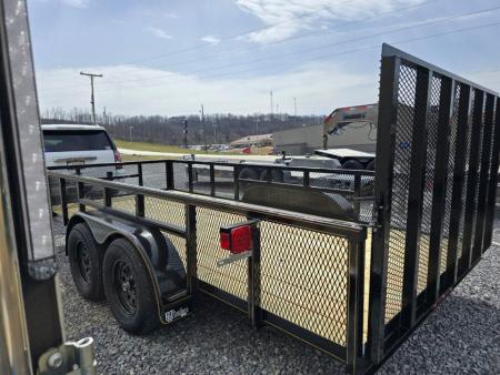 New 2026 P & T Trailers 7K 6.4X12 LEAF Utility Trailer
