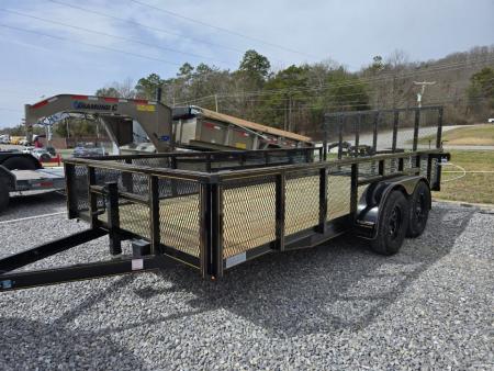 New 2026 P & T Trailers 7K 6.4X12 LEAF Utility Trailer