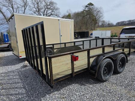 New 2026 P & T Trailers 7K 6.4X12 LEAF Utility Trailer